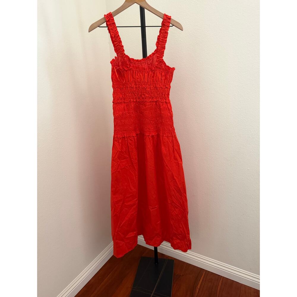 New O.P.T  Freya Cotton burnt orange Dress O.P.T sz XS - Picture 4 of 5